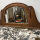 Art Deco dessert table in solid walnut, 20th century.