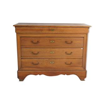 Commode Louis Philippe chêne massif 19eme