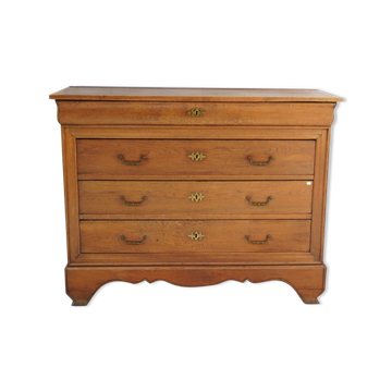 Commode Louis Philippe chêne massif 19eme