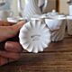 Haviland Torse Blanc porcelain, 12 cups and accessories. Limoges