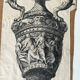 Gravure ancienne vase ornée d’après Polydoro da Caravaggio