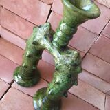 Tamegroute pottery candle holder