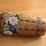 Handmade marked ceramic floor vase, vintage from the 70s
