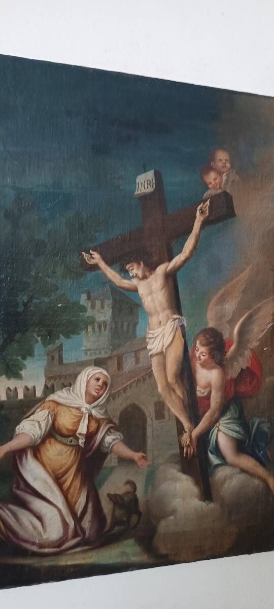 Old painting - oil on canvas - Italian school, 18th century