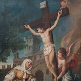 Old painting - oil on canvas - Italian school, 18th century