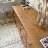 XXL golden oak craft furniture from the 50s