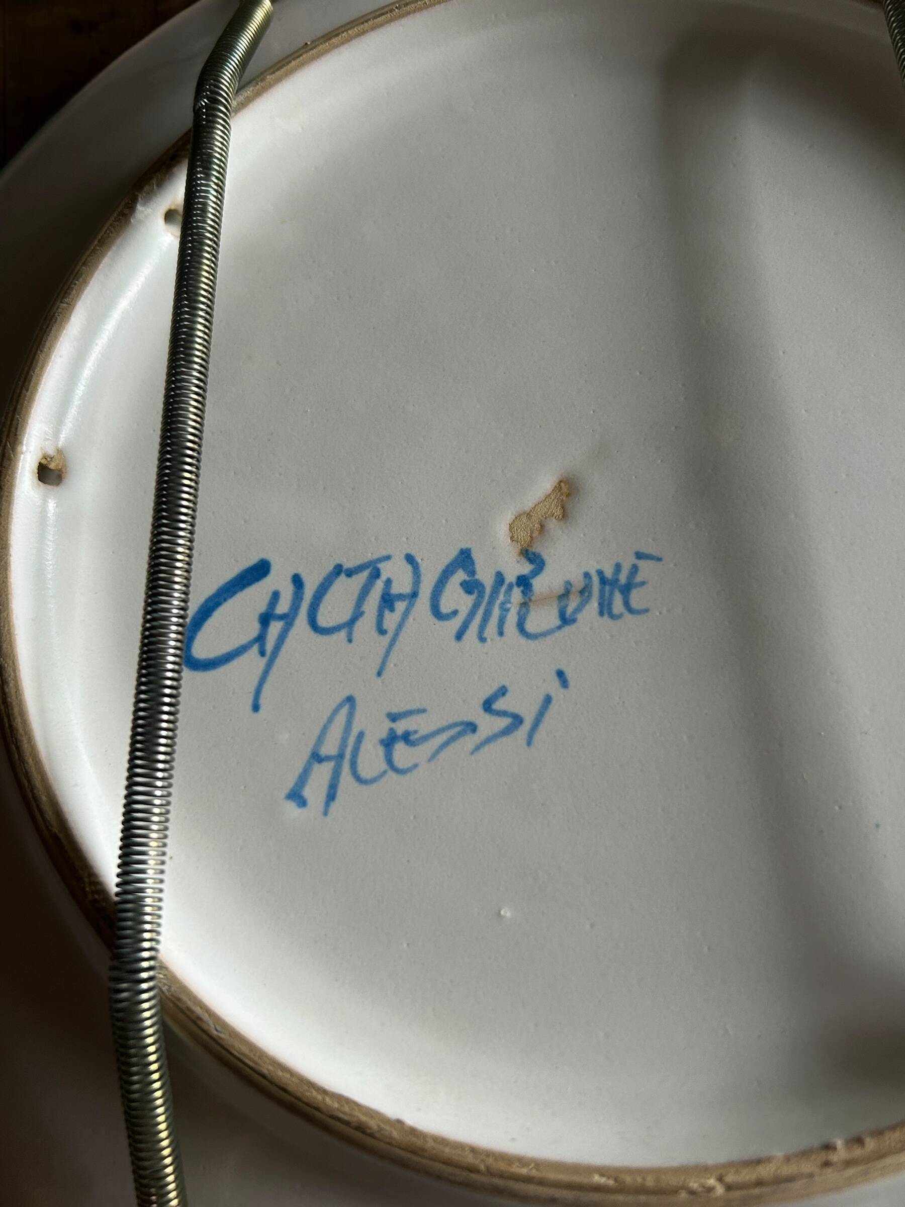 Decorative ceramic plate by Alessi - Caltagirone