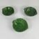 Set de 3 bols barbotine vert feuille artichaut vintage années 70