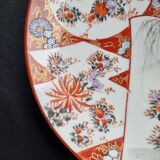 Antique Kutani porcelain plate (Meiji period, 19th century)