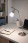 Vintage 1970s metal and frosted glass articulated lamp.