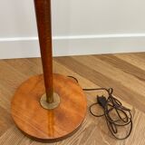 Pied Lampadaire acajou années 70