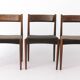 Set of 3 Vintage Rosewood Dining Chairs, 1960s Mid Century Modern Chairs