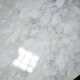 Vintage oval marble table produced by Roche Bobois