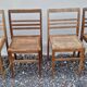Set de 4 chaises  de sinistrés René Gabriel