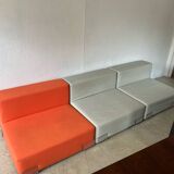 3 modular Plastics armchairs by Piero Lissoni for Kartell, 1970