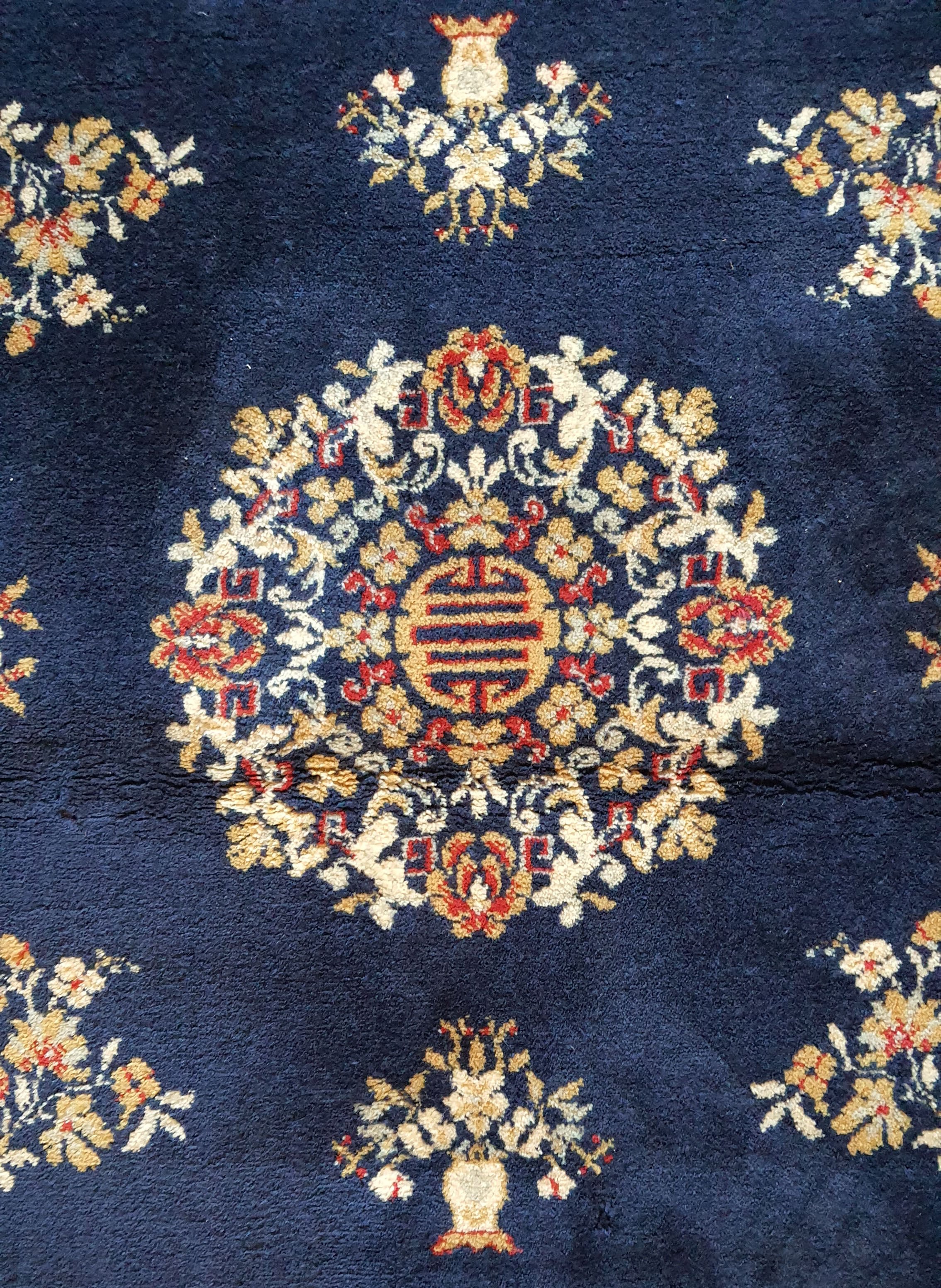 Oriental Persian carpet midnight blue 170x120cm