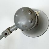 Large Grey Industrial Workshop Table Lamp, 1960s