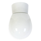 Vintage White Porcelain Ceiling Light, 1970s