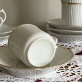 5 antique porcelain espresso coffee cups