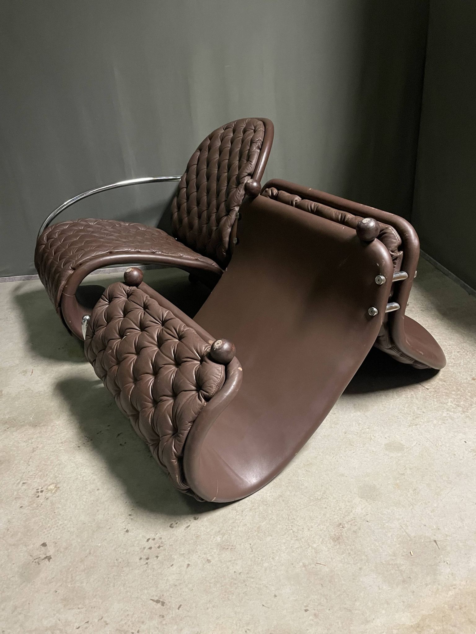 Rare 2 part ''g de luxe' sofa by verner panton for fritz hansen