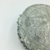 Ceiling lamp in molded glass with relief