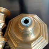 Pair of 18th century bronze candlesticks