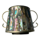 Abalone shell & alpaca jar, Mexico, 1980s