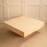 Table basse parchemin - 1970s