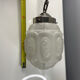 Art Deco frosted glass pendant light
