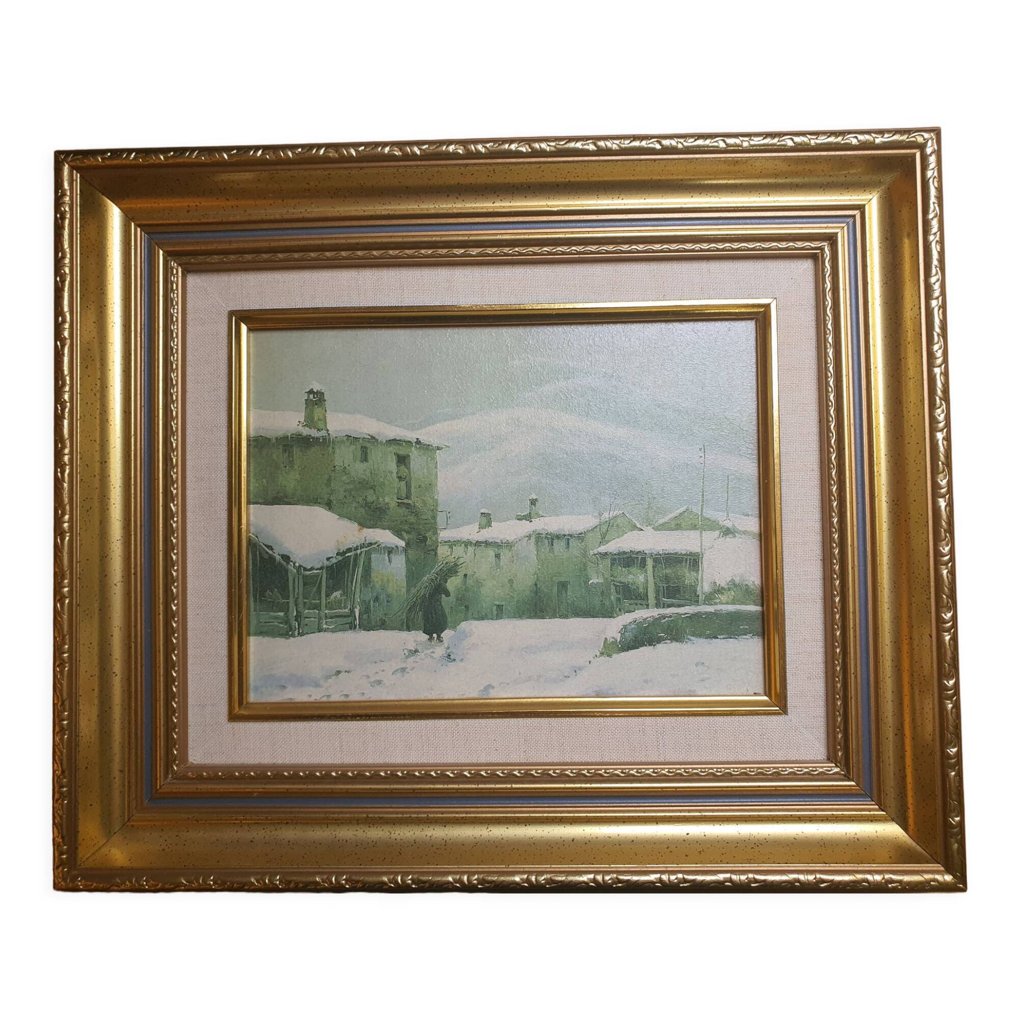 Winter landscape table