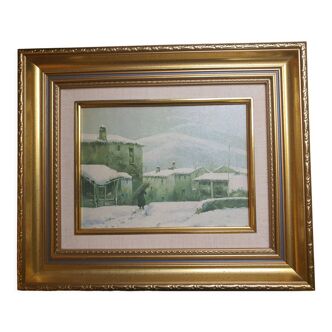 Winter landscape table