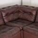 Modular leather sofa
