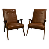 Vintage Skaï armchair