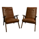 Fauteuil Skaï vintage