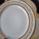 Ensemble de 6 assiettes à dessert ou à hors-d'œuvre en porcelaine fine de L