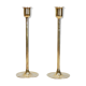 Pair of vintage brass candle holders