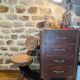 Chaise raphia et bois