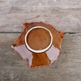 Vintage 1950 Vallauris flamed ceramic ashtray