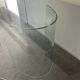 Vintage Sica Italy dining table in tempered glass