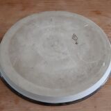 Faience cake dish signed