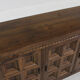 Vintage Spanish brutalist sideboard solid walnut wood 1960s
