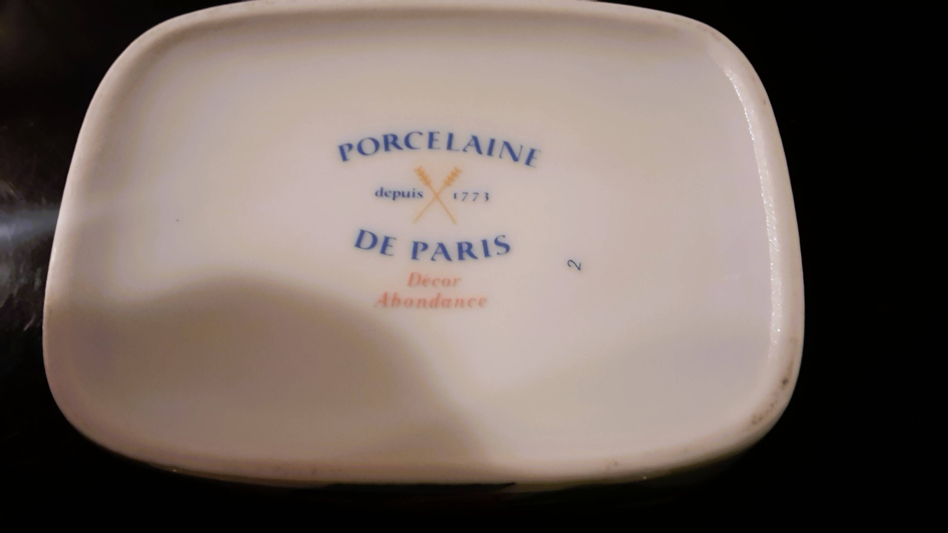 Paris porcelain candy dish