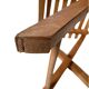 Folding wooden stool