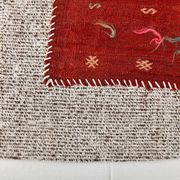 3x5 Red Contemporary Vintage Kilim Rug, 105x149Cm