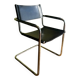 Matteo Grassi Bauhaus MG5 armchair in chrome metal and leather, 1970