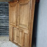 Antique cabinet door furniture panel oak 19th century 140x193cm
