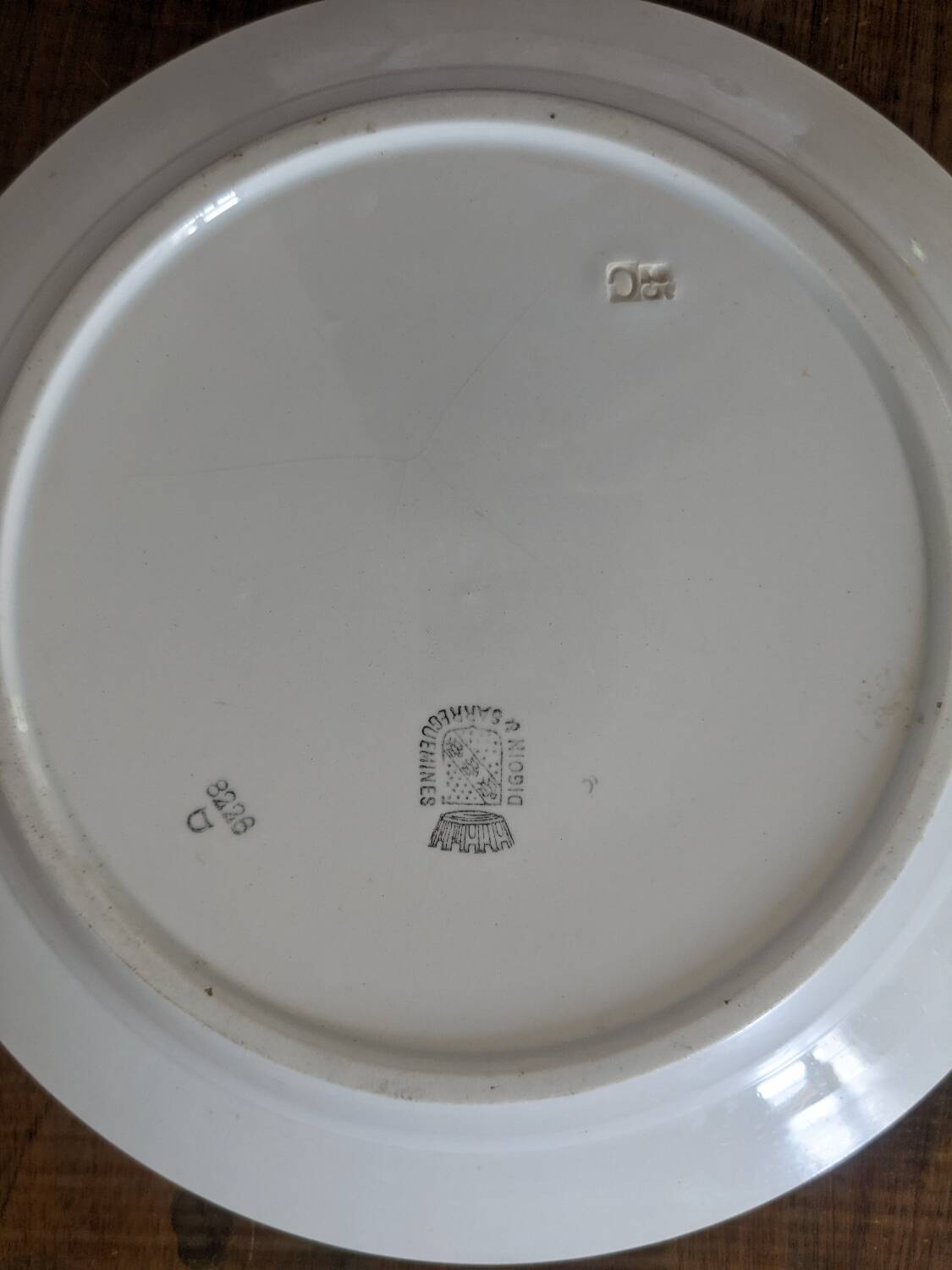 Digoin Sarreguemines dish purple