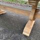 Renovated monastery dining table in solid oak from the 19th century, 200cm.