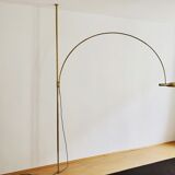 stunning Mid Century Modern brass UNA arc lamp by Florian Schulz