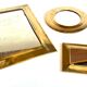 Trio de miroirs en laiton vintage